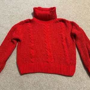 Women’s size small red turtle neck sweater great condition